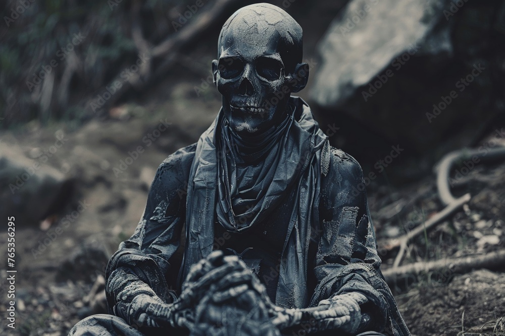 Obraz premium The undead undertake a journey towards enlightenment and self-discovery, high resolution DSLR