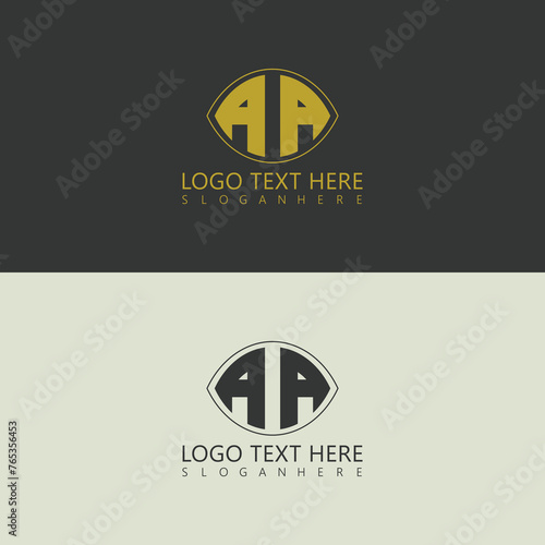 AA letter logo creative design. photo