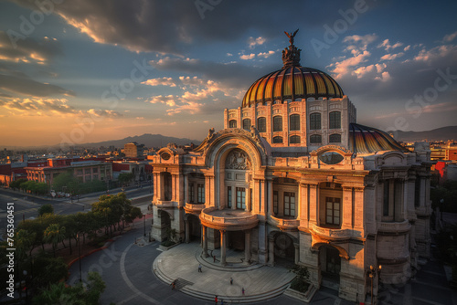 Palacio de Bellas Artes, Palace of Fine Arts, Mexico City photo