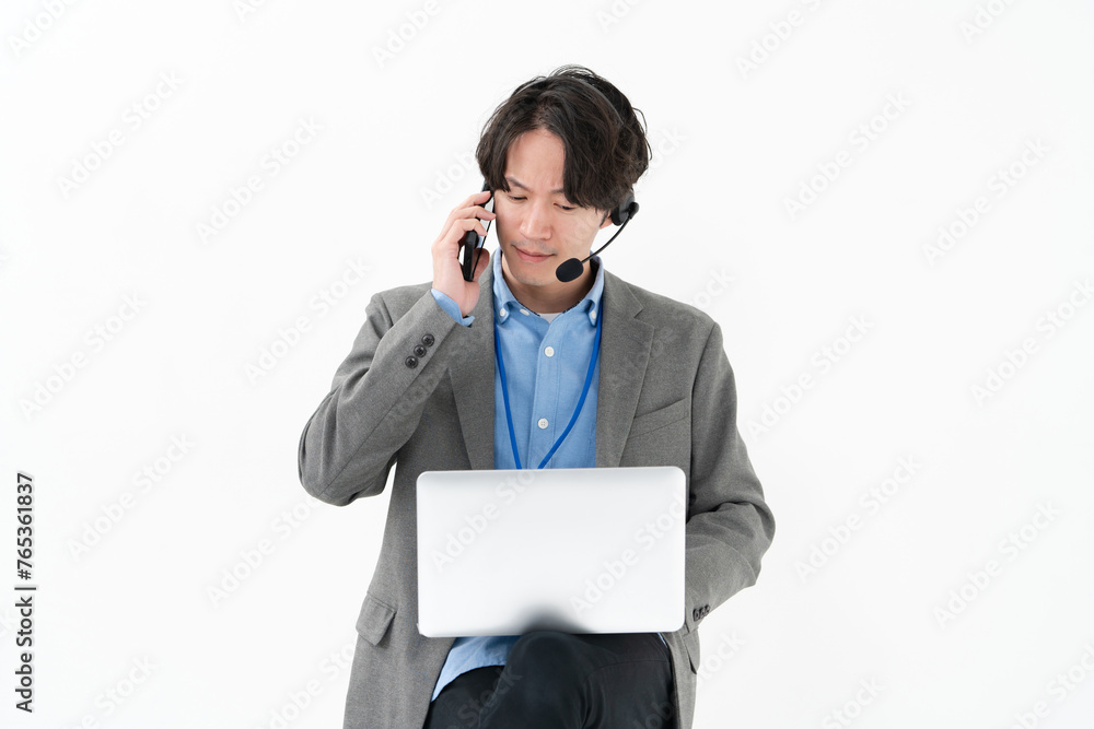 忙しいビジネスマン