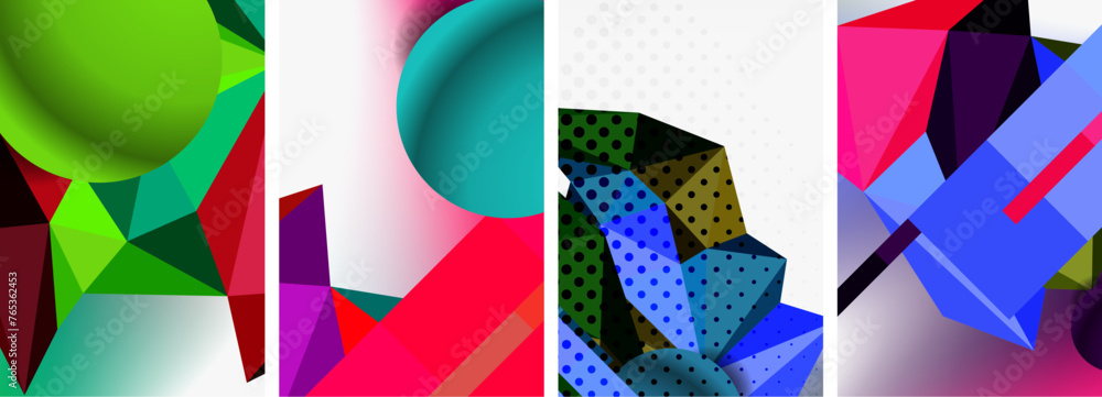 3d sphere and 3d low poly triangle design. Vector illustration For Wallpaper, Banner, Background, Card, Book Illustration, landing page 3d sphere and 3d low poly triangle design. Vector illustration For Wallpaper, Banner, Background, Card, Book Illustration, landing page