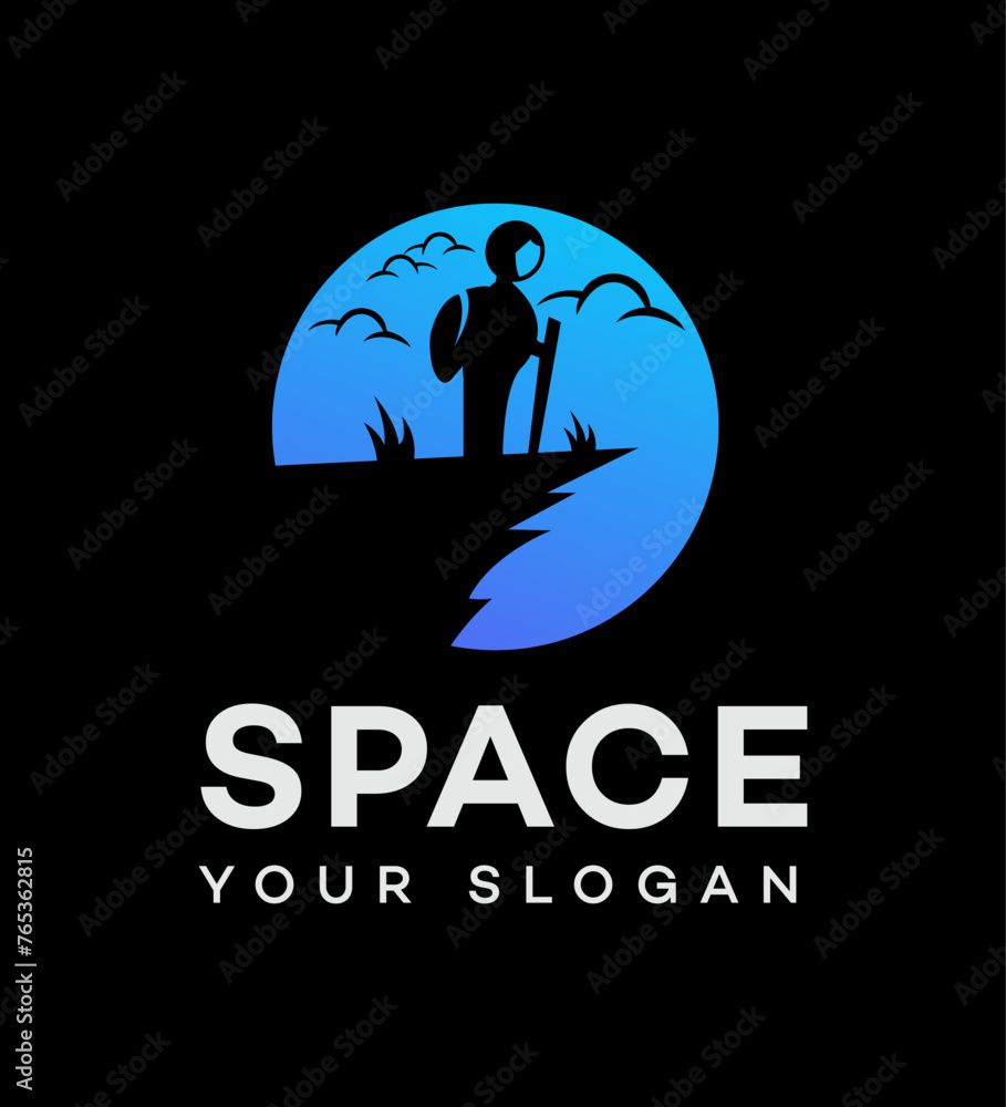 Space travel logo Icon Brand Identity Sign Symbol Template