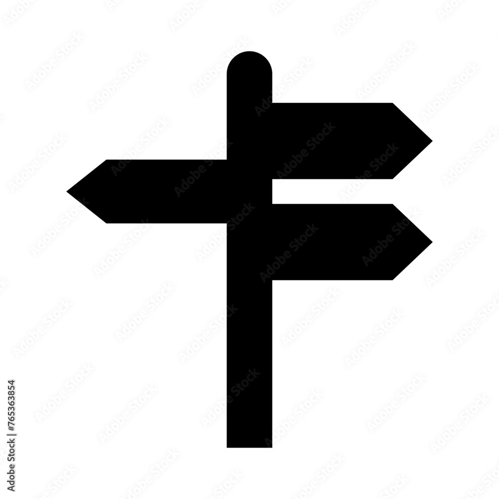 Direction sign post with arrow to choose road or street, blank signboard pointer vector illustration. Traffic road signs. Signage, warning sign on street. Direction sign post with arrow to choose road or street, blank signboard pointer vector illustration. Traffic road signs. Signage, warning sign on street.