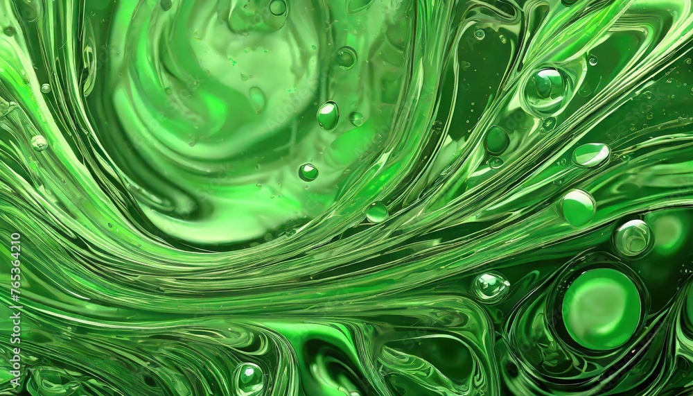 green liquid background of bubbles with movement green liquid background of bubbles with movement