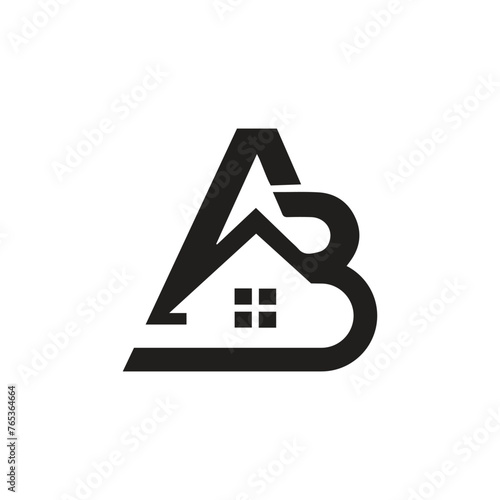 Ab real estate Business Logo vector template