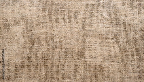 jute hessian sackcloth canvas woven texture pattern background in light beige cream brown color blank empty