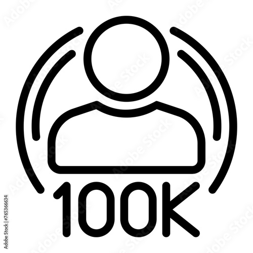 follower line icon