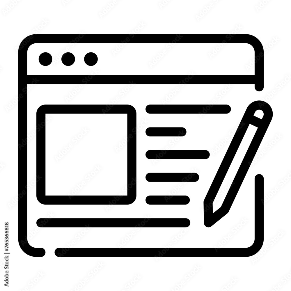 writer line icon writer line icon