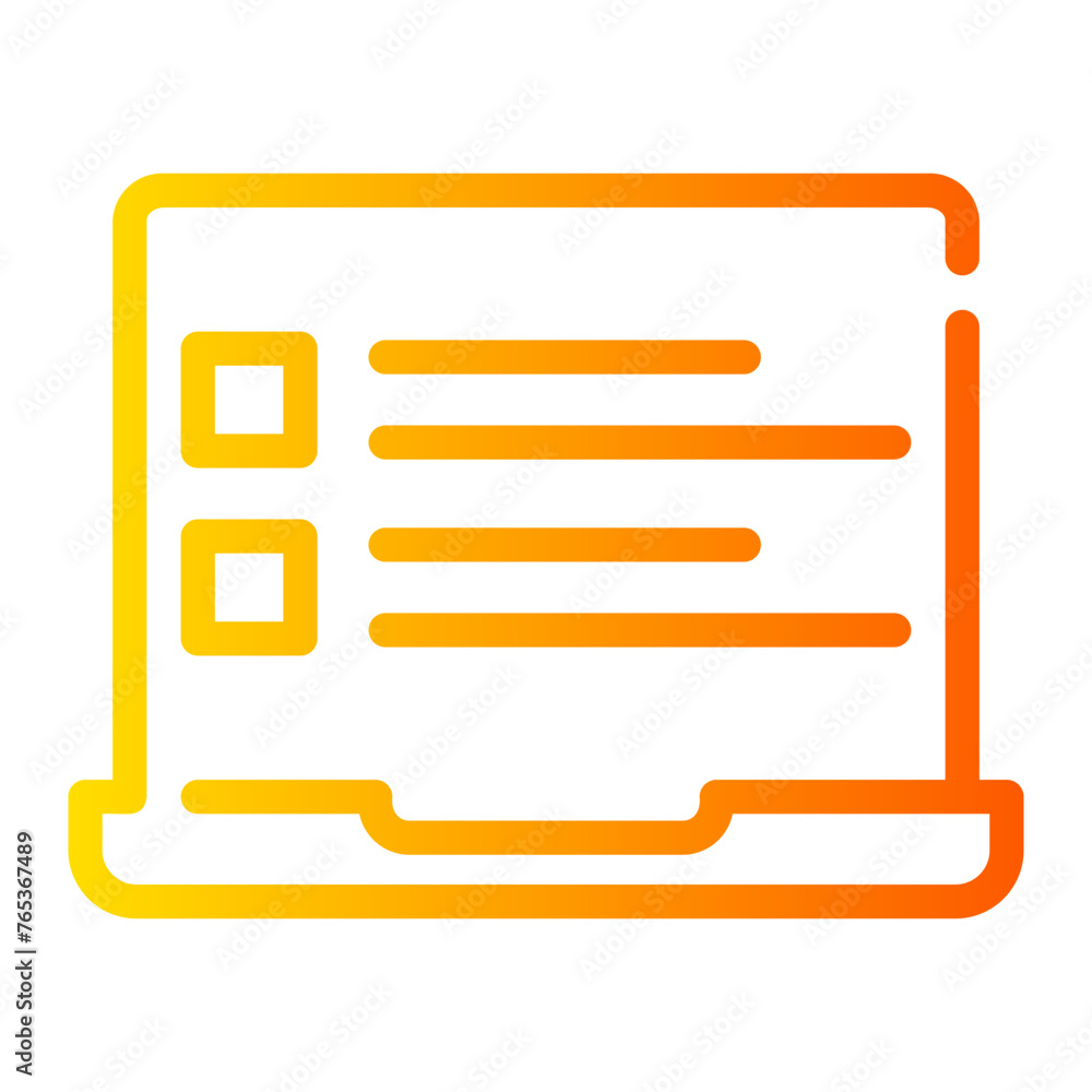 laptop gradient icon