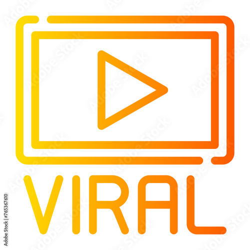 viral gradient icon