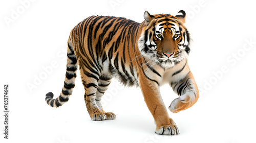 tiger isolated on white background  copy space 