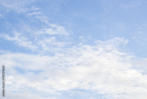 White clouds with blue sky background © nilawan