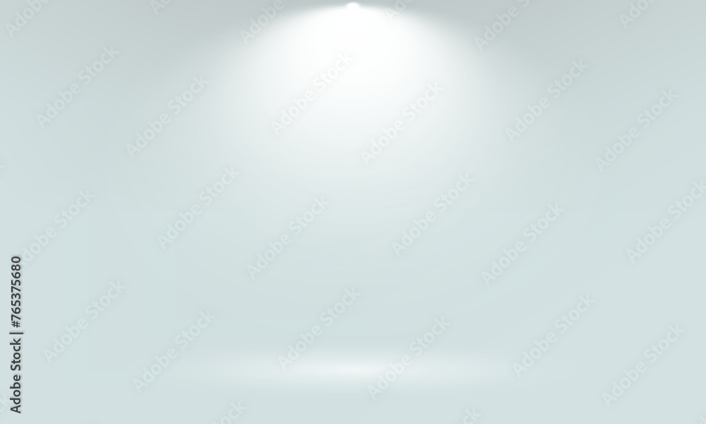 Empty white and gray studio room background. Empty room with light effects. Template mock up for display of product, Business backdrop. Vector illustration. Empty white and gray studio room background. Empty room with light effects. Template mock up for display of product, Business backdrop. Vector illustration.