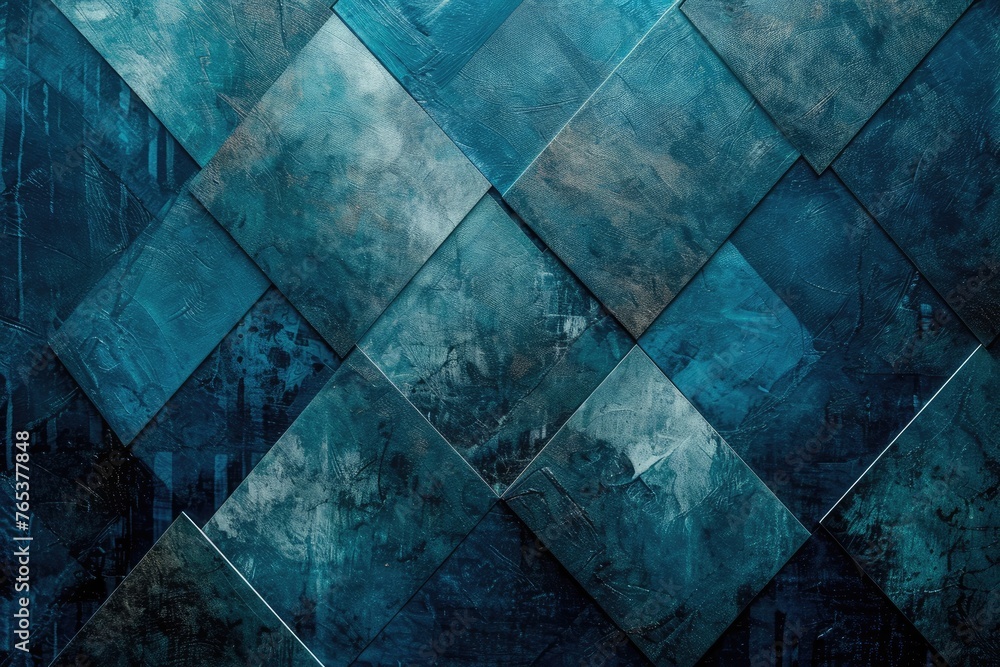 abstract background, grunge texture on dark teal blue and black design