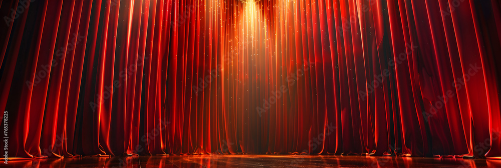 ward Ceremony Design Template Award Event,
Stage with spotlight and red curtain - obrazy, fototapety, plakaty 