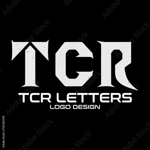 TCR Letters Vector Logo Design photo