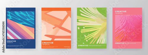 抽象的な美しい模様のデザインテンプレート