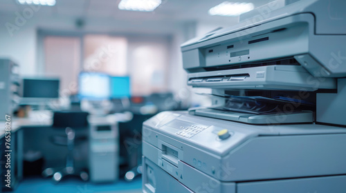 Modern Office Equipment, Photocopier in Contemporary Workspace