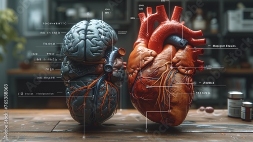  a virtual human brain and heart