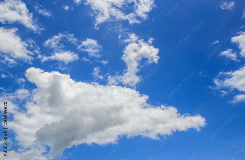 Fototapeta premium White clouds in the blue sky