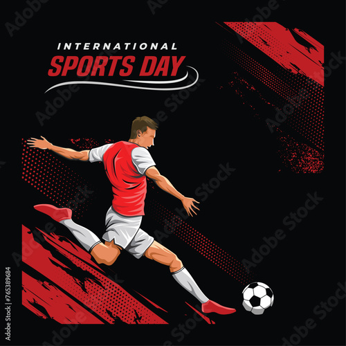 Soccer banner vector. Football Background Cup Vector template