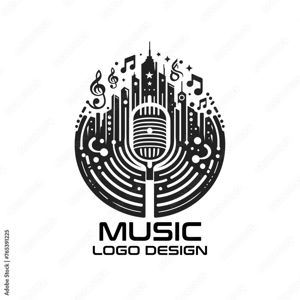 Music Vector Logo Design