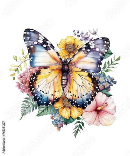 Winged Animals With Flowers 