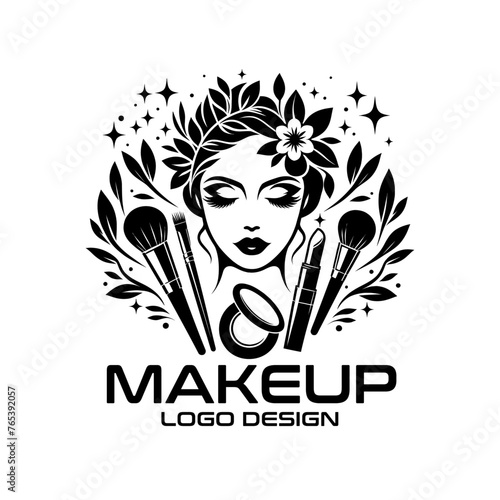 Makeup Vector Logo Design