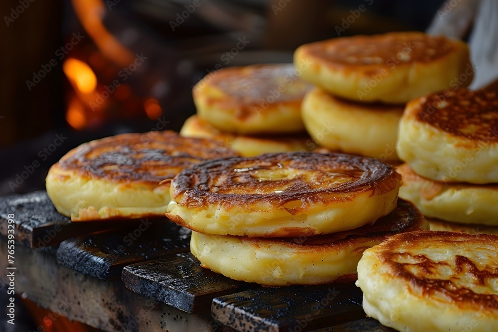 Freshly Grilled Welsh Cakes - Artisanal Griddle Cakes from the Culinary Traditions of Wales
