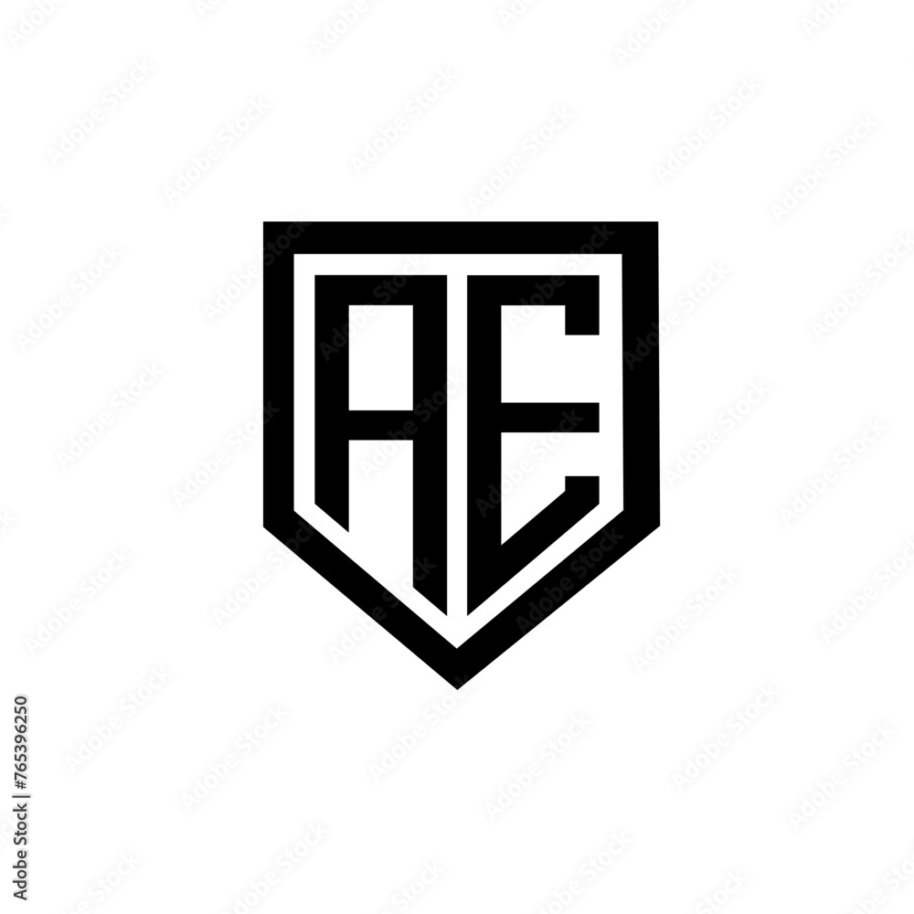 AE letter logo design with white background in illustrator. Vector logo, calligraphy designs for logo, Poster, Invitation, etc.