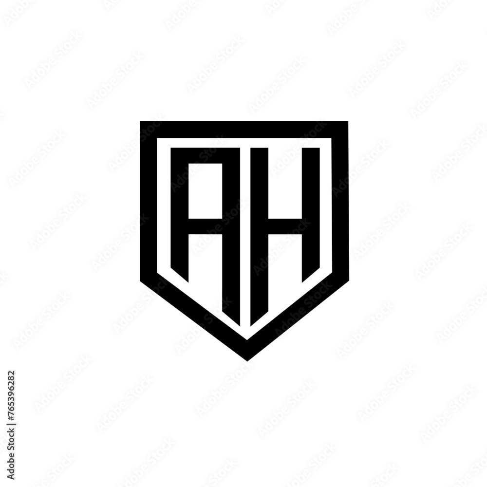 AH letter logo design with white background in illustrator. Vector logo, calligraphy designs for logo, Poster, Invitation, etc. AH letter logo design with white background in illustrator. Vector logo, calligraphy designs for logo, Poster, Invitation, etc.