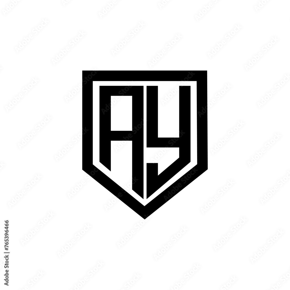AY letter logo design with white background in illustrator. Vector logo, calligraphy designs for logo, Poster, Invitation, etc. AY letter logo design with white background in illustrator. Vector logo, calligraphy designs for logo, Poster, Invitation, etc.