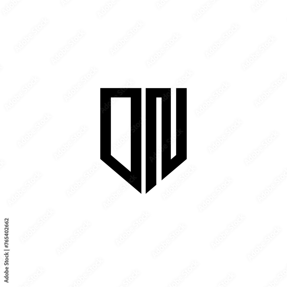 DN letter logo design with white background in illustrator. Vector logo, calligraphy designs for logo, Poster, Invitation, etc.