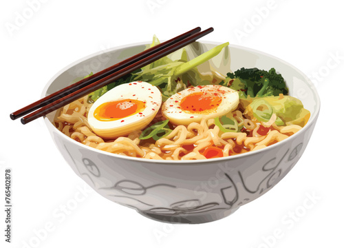  Asia Asian cup mie soup egg bowl fast food Japan icon logo sign art menu pork meat meal miso junk udon warm hot chashu braised fries spice cheap store banner poster cook hungry