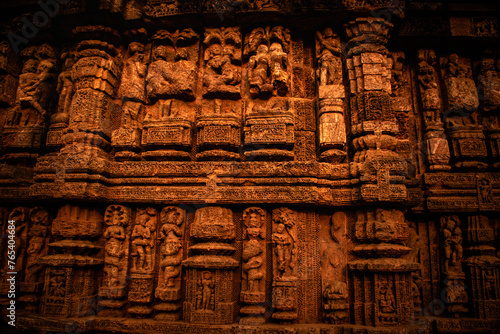 sculptures in the temple