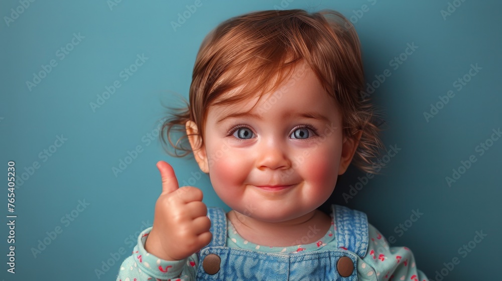 Little Girl Giving Thumbs Up Little Girl Giving Thumbs Up