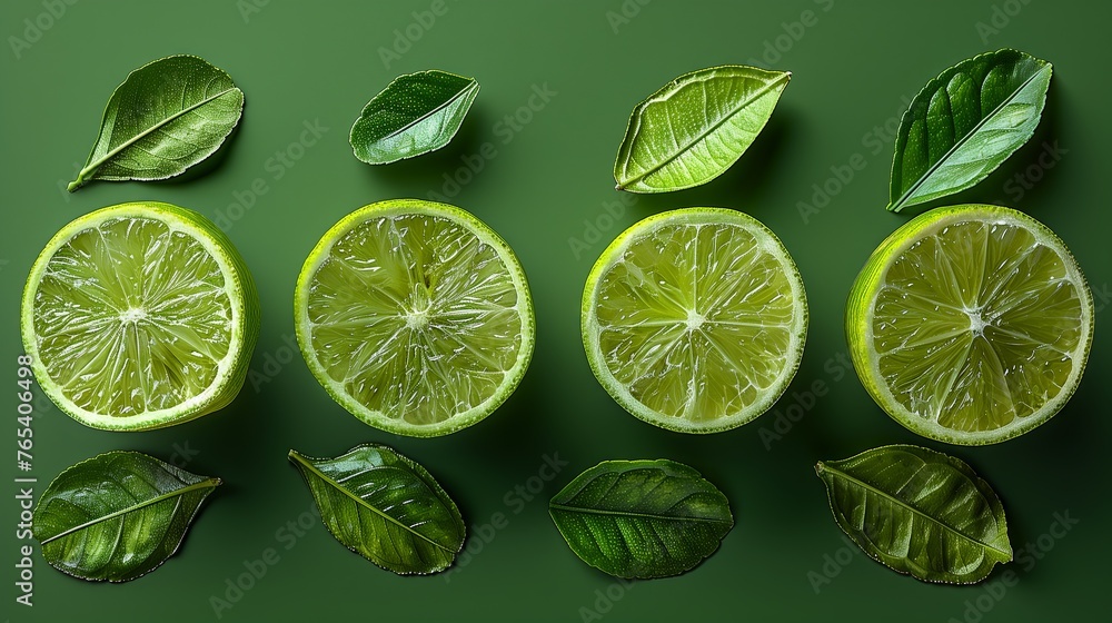 Rangpur lime and sweet lemon lined up on a lush green backdrop