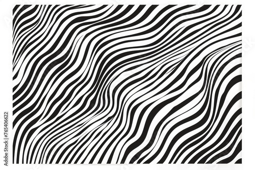 Abstract wavy stripes on a white background isolated. Wave line art  Curved smooth design. 