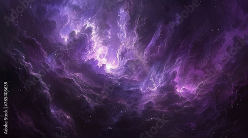 Colorful Space Filled With Stars