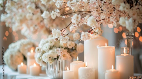 Tree Adorned With Glowing Candles