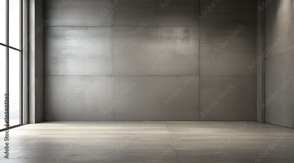 A gray concrete wall scattered around in the style of soft outlines - obrazy, fototapety, plakaty 
