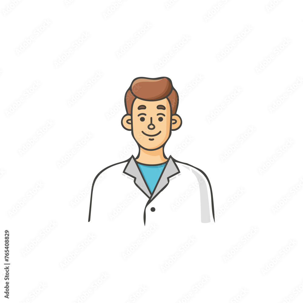 doctor vector illustration on white background
