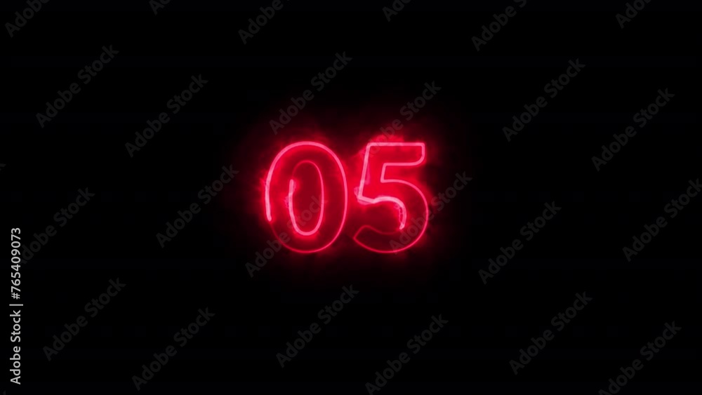 Neon 10 Seconds Countdown on black background. countdown timer from 10 to 0 seconds. Neon 10 Seconds Countdown on black background. countdown timer from 10 to 0 seconds.