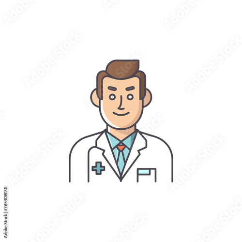 doctor vector illustration on white background
