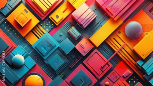 Graphic resources: A collection of colorful and abstract geometric shapes