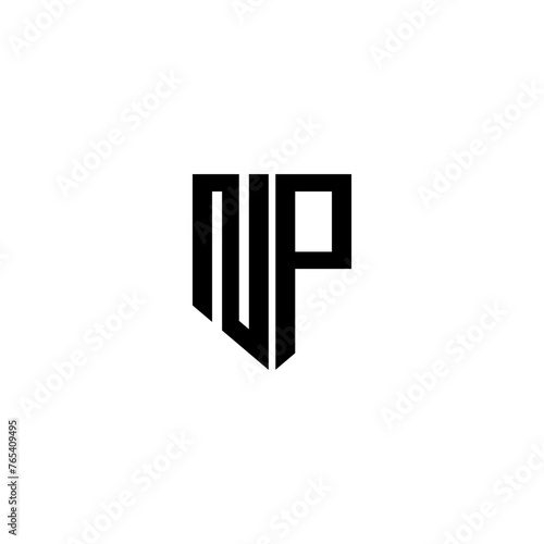 NP letter logo design with white background in illustrator. Vector logo  calligraphy designs for logo  Poster  Invitation  etc.
