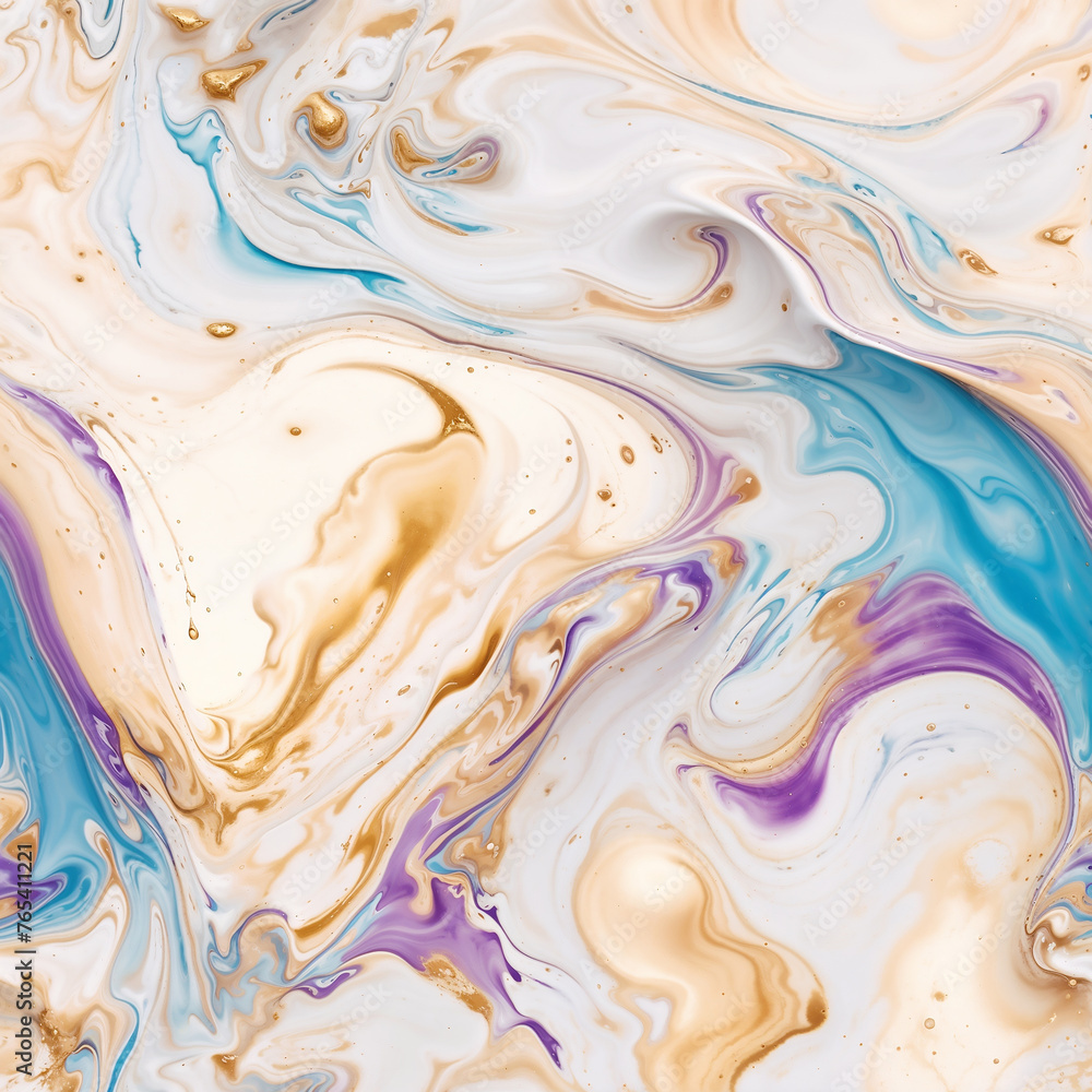 Whirl of Serenity: Abstract Swirls in Pastel Tones