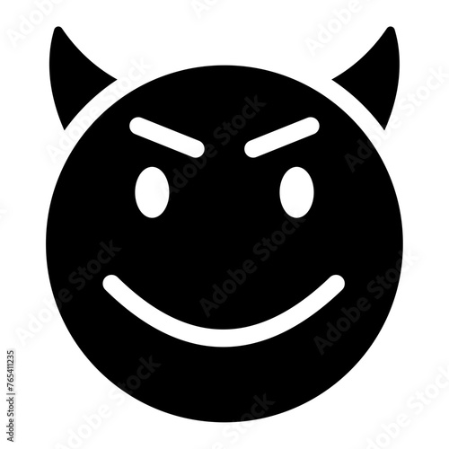 devil face emoji icon