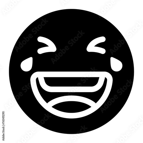 laughing face emoji icon