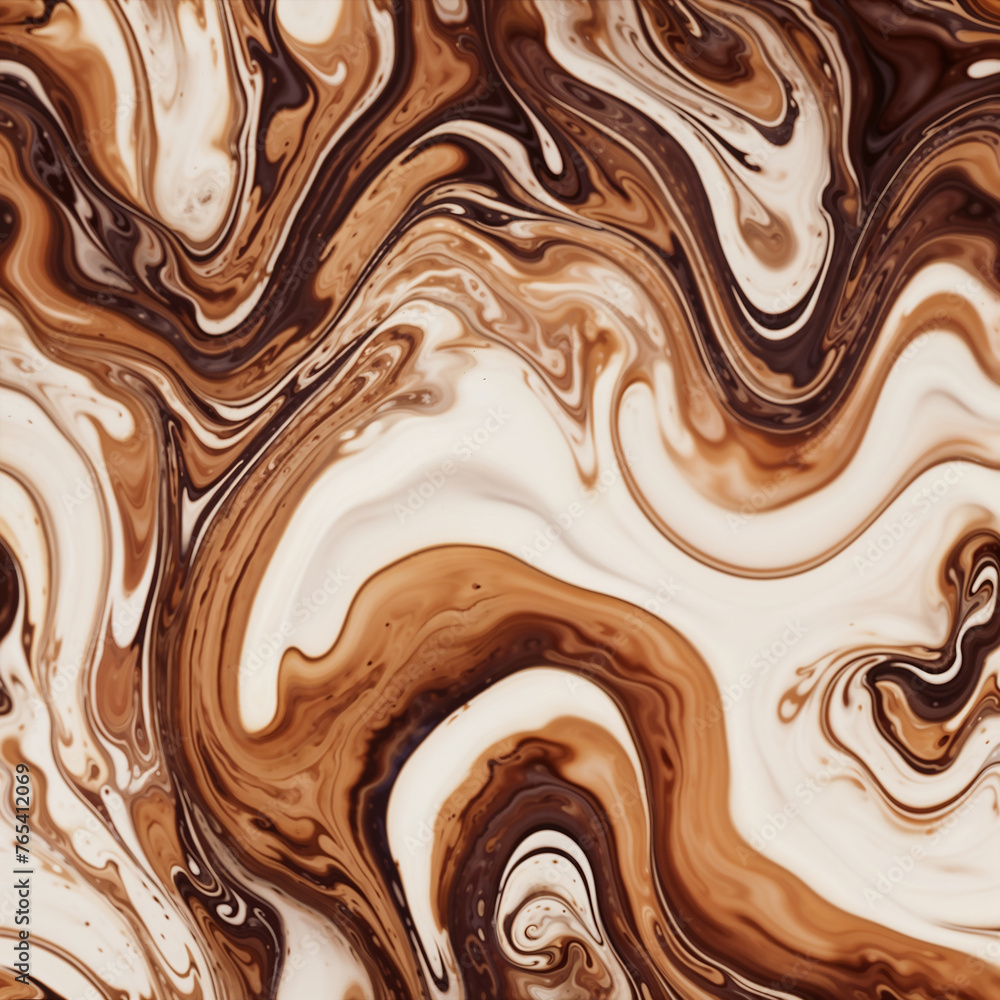 Swirled Espresso Delight: Abstract Coffee-Inspired Art Swirled Espresso Delight: Abstract Coffee-Inspired Art